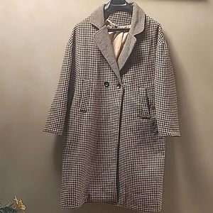 Oversize Houndstooth spring/fall jacket!
